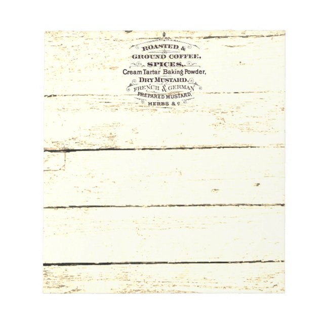 Bloco De Notas Cozinha Vintage  (Frente)