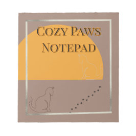 Bloco De Notas Cozy Paws Notepad