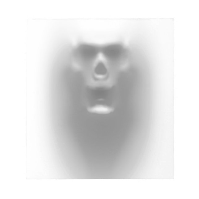 Bloco De Notas crânio assustador (Frente)