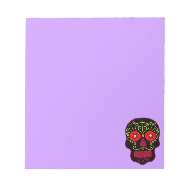 Bloco De Notas Crânio Negro (Frente)