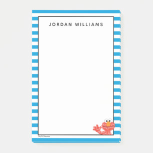 Bloco De Notas Crayon Elmo Stripe Pattern