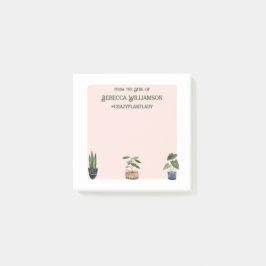 Bloco De Notas #crazyplantlady  Da Mesa de Papelaria Personalizad