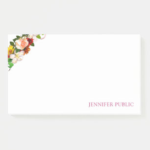 Bloco De Notas Creative Colortion Watercolor Floral Modelo Chic
