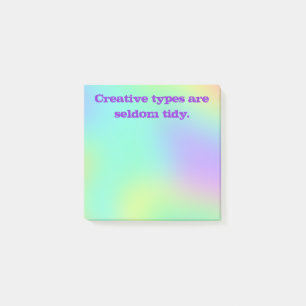 Bloco De Notas Creative Types Rainbow - Notas de Posto
