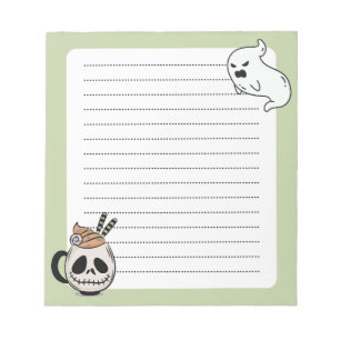 Bloco De Notas Creepy Kawaii Ghoul Mug e Ghost Notepad