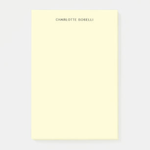 Bloco De Notas Creme profissional clássico simples minimalista