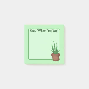 Bloco De Notas Cresça Onde Você Está! (Bonito Potted Plant)