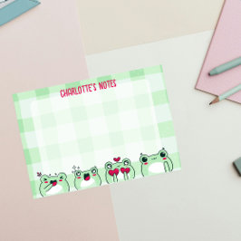 Bloco De Notas Crianças Bonitas Verdes Personalizáveis Manga Cart