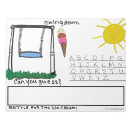 Bloco De Notas Crianças Diversão Jogo do Word Grande