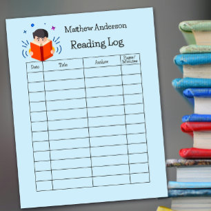 Bloco De Notas Crianças Lendo Livros de Leitura de Log de Casa
