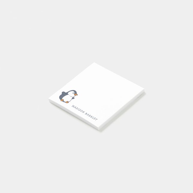 Bloco De Notas Crianças Pinguins são Adoráveis (Inclinado)