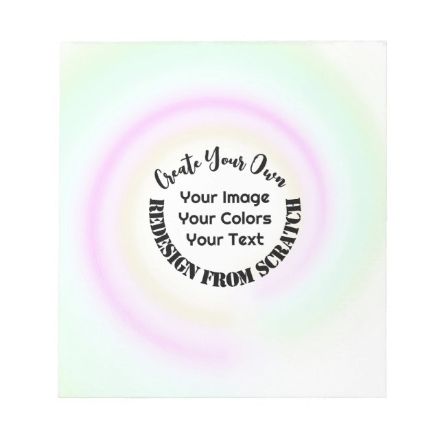 Bloco De Notas Crie o seu próprio personalizado (Frente)