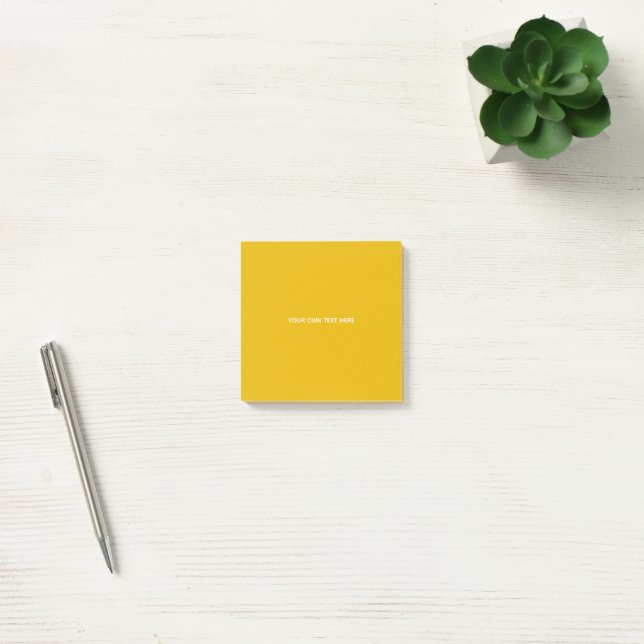 Bloco De Notas Crie Seu Próprio Design Amarelo Personalizado (Escritótio)