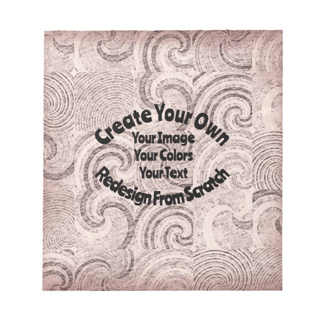 Bloco De Notas Crie seu próprio design personalizado (Frente)