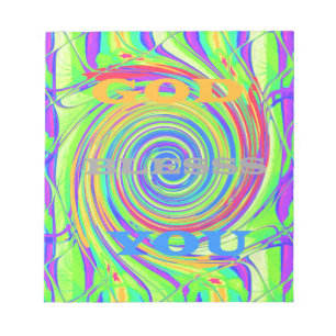 Bloco De Notas Crie seu próprio Deus abençoe seu texto inspirador