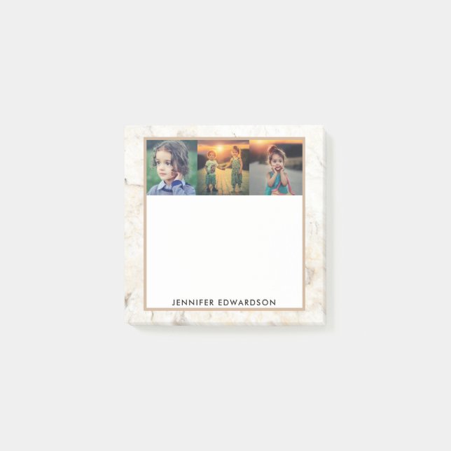 Bloco De Notas Crie sua própria coleção de fotos da família no má (Frente)