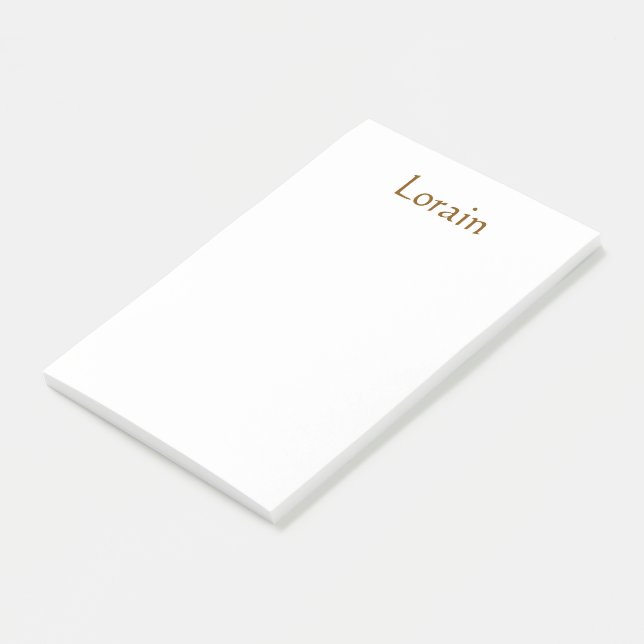 Bloco De Notas Crie suas próprias notas Post-it® de 4" x 6" (Inclinado)