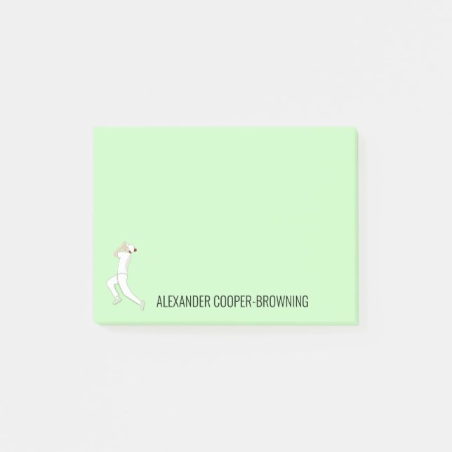 Bloco De Notas Críquete (Frente)