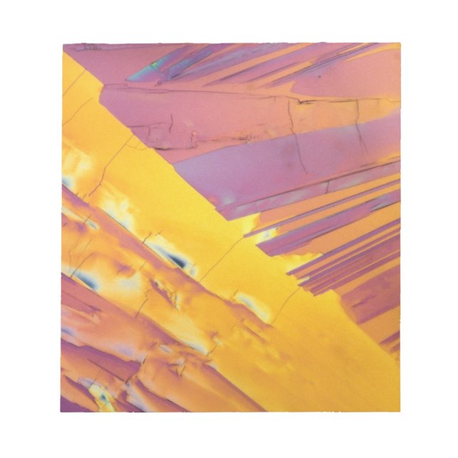 Bloco De Notas Cristais de ácido oxálico (Frente)