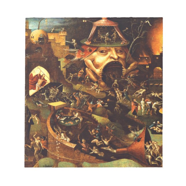 Bloco De Notas Cristo Hieronymus Bosch Em Limbo (Frente)