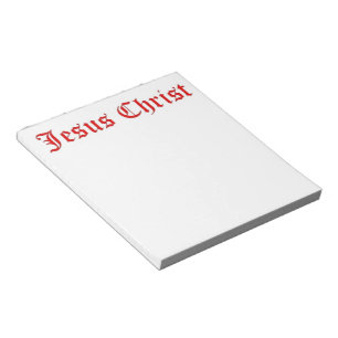 BLOCO DE NOTAS CRISTO JESUS