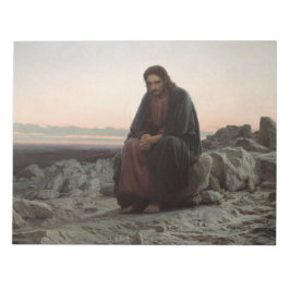 Bloco De Notas Cristo na Natureza Selvagem (por Ivan Kramskoi)