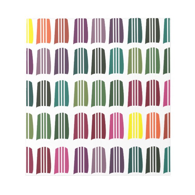 Bloco De Notas Crochet Colorful Knitting Yarn Pattern Crochet (Frente)