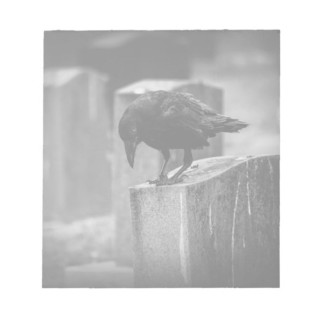Bloco De Notas Crow do Cemitério de Queda (Frente)