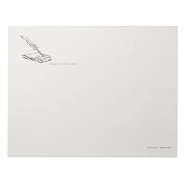 Bloco De Notas Crow-quilled page- Regency Correspondence