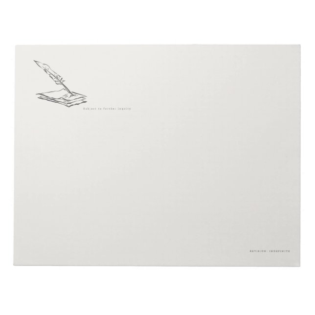 Bloco De Notas Crow-quilled page- Regency Correspondence (Frente)