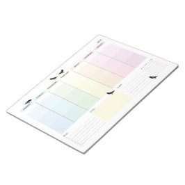 Bloco De Notas Crow Weekly Planner