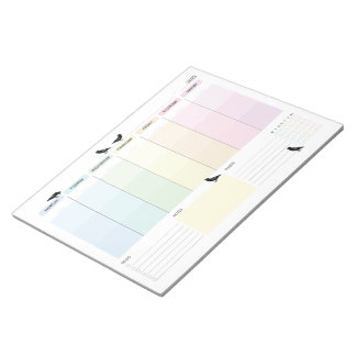 Bloco De Notas Crow Weekly Planner