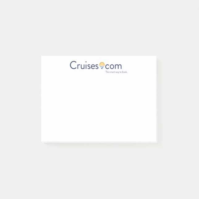 Bloco De Notas Cruises.com Notas de Posto-it (Frente)