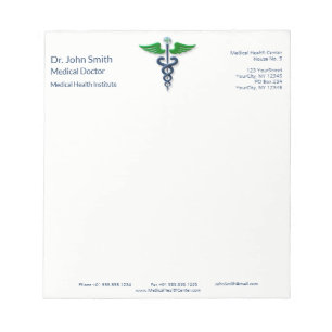 Bloco De Notas Cruz das Asas Verdes do Caduco Na moda Azul