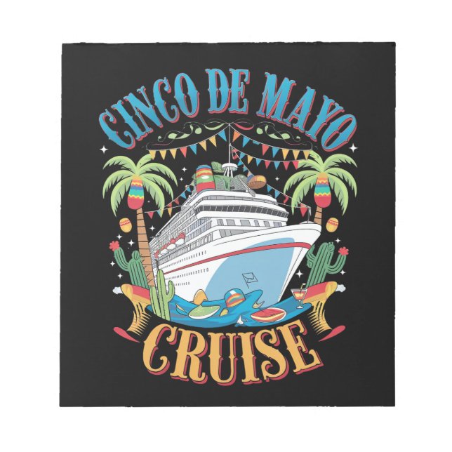 Bloco De Notas Cruzeiro do Cinco De Mayo México Navio Mexicano Fe (Frente)