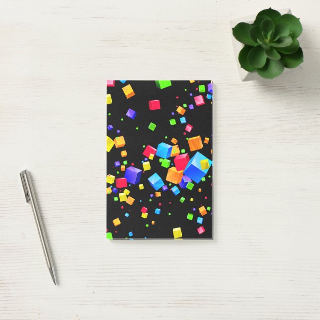 Bloco De Notas Cubos Coloridos 2 (Escritótio)