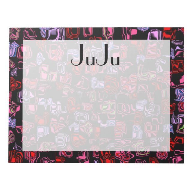 Bloco De Notas Cuckoo Marbled Abstrato (Frente)