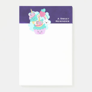 Bloco De Notas Cupcake bonito e Sorvete feliz