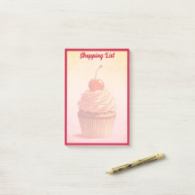 Cupcake de Cereja em estilo Vintage Fofo Rosa Amar