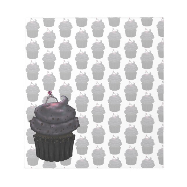 Bloco De Notas Cupcake Noivado doce (Frente)