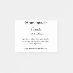 Bloco De Notas Cupcakes caseiros feitos com amor adicione texto s