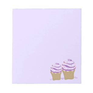 Bloco De Notas Cupcakes de Redemoinho Roxo