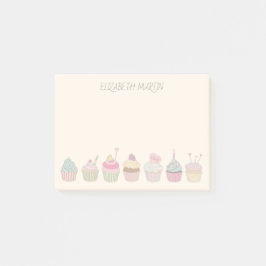 Bloco De Notas Cupcakes e Nome