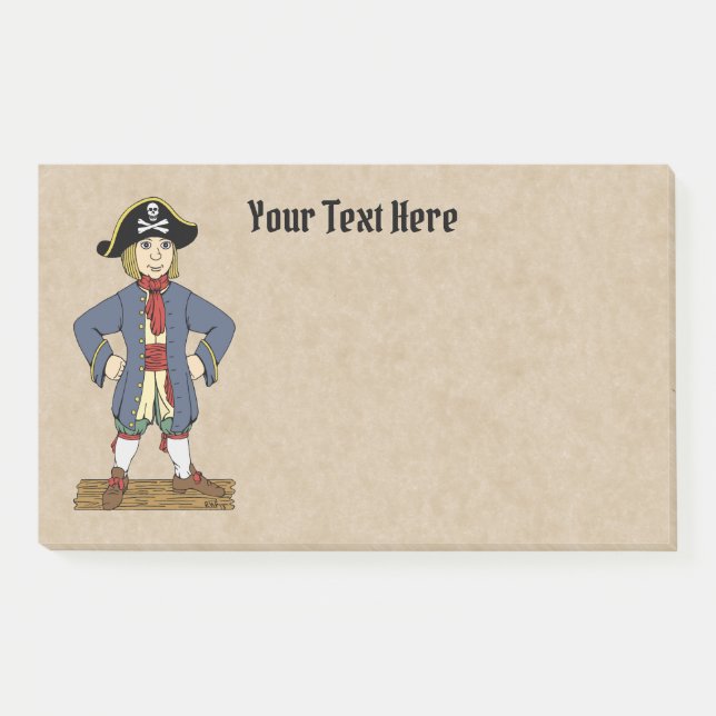 Bloco De Notas Curioso Pirata (Frente)