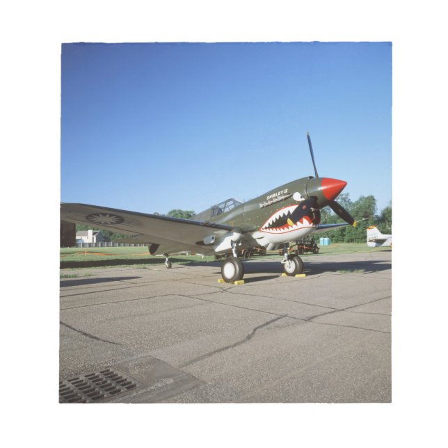 Bloco De Notas Curtiss P-40 Warhawk, no Minnesota CAF Air Show (Frente)