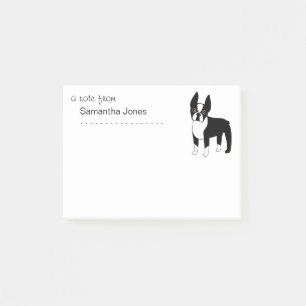Bloco De Notas Custa Boston Terrier