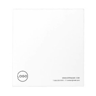 Bloco De Notas Custom Business Logo with Custom Text