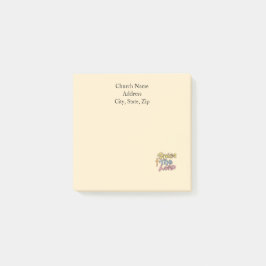 Bloco De Notas Custom Church Name Praise the LORD Graphic