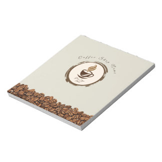 Bloco De Notas Custom Coffee Shop Notepad – Personalized Logo