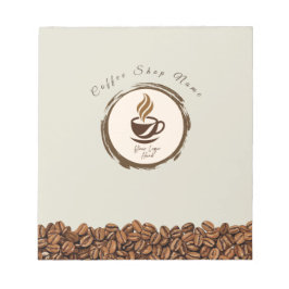 Bloco De Notas Custom Coffee Shop Notepad – Personalized Logo 